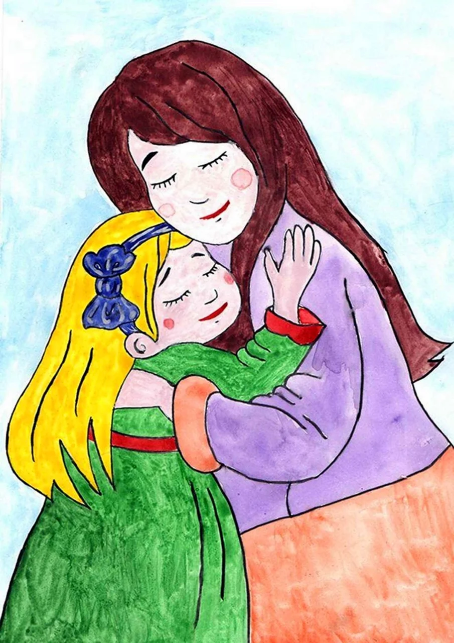 Рисунок на тему мама