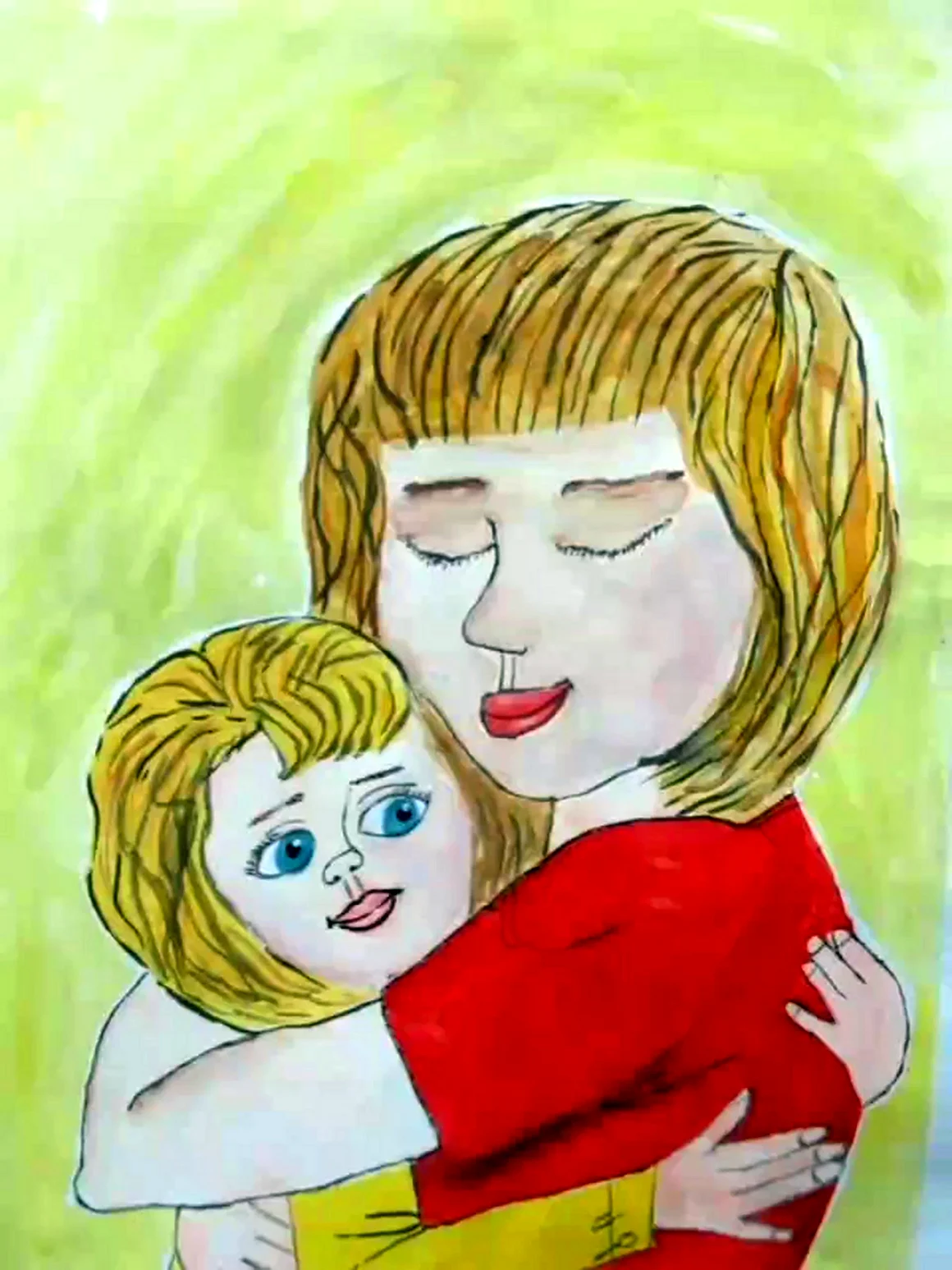 Рисунок на тему моя мама