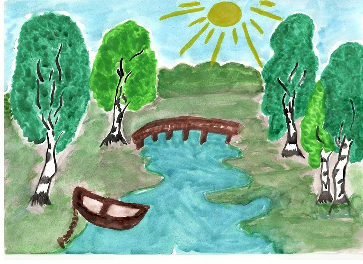 Рисунок на тему природа