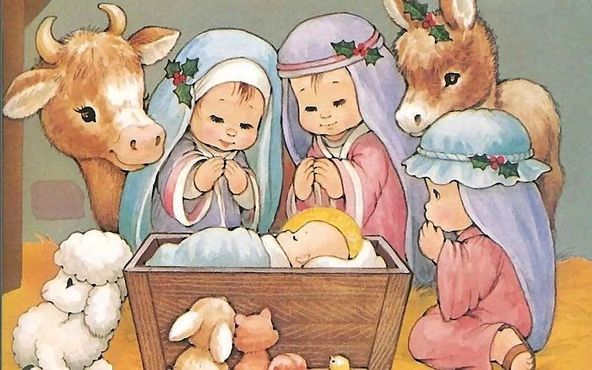 Рисунок на тему Рождество