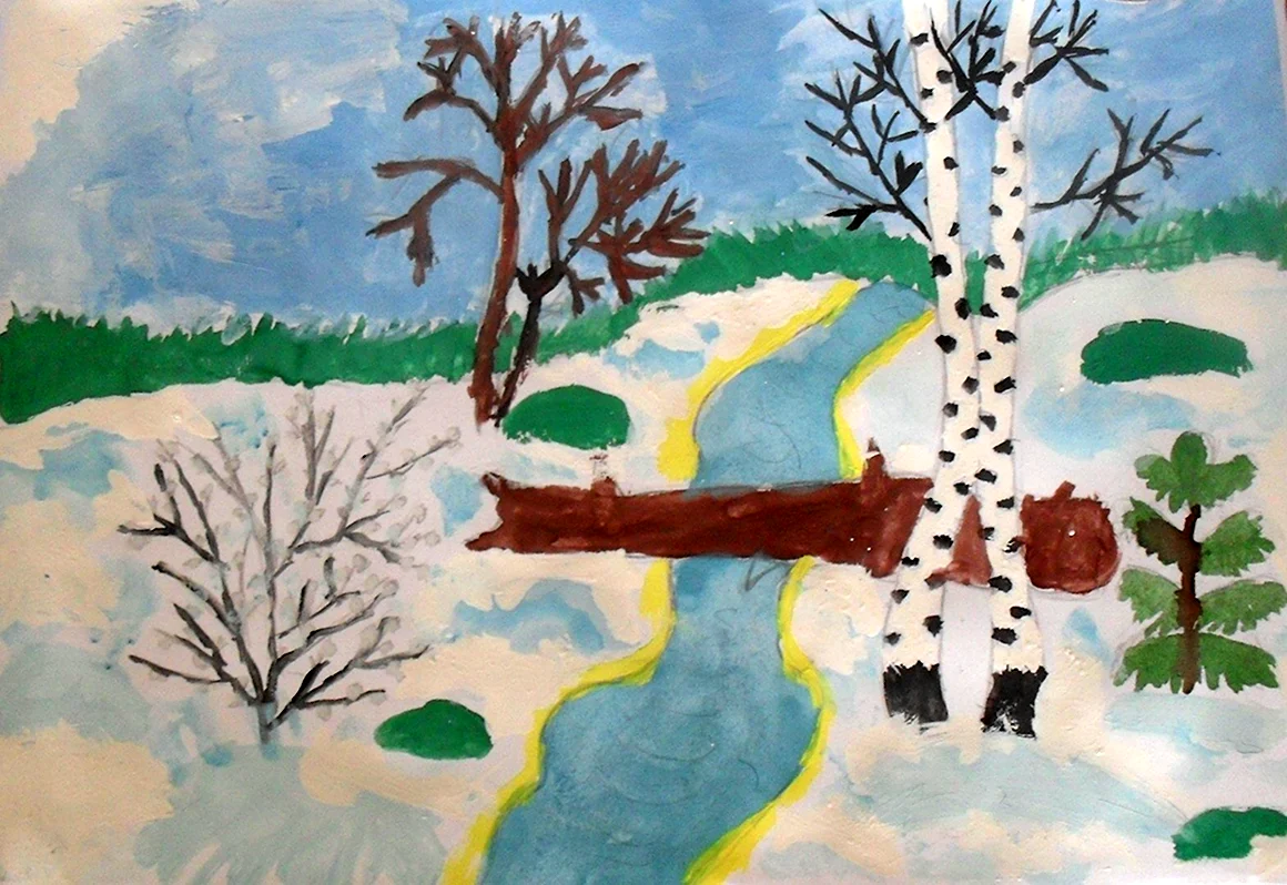 Рисунок на тему Весна