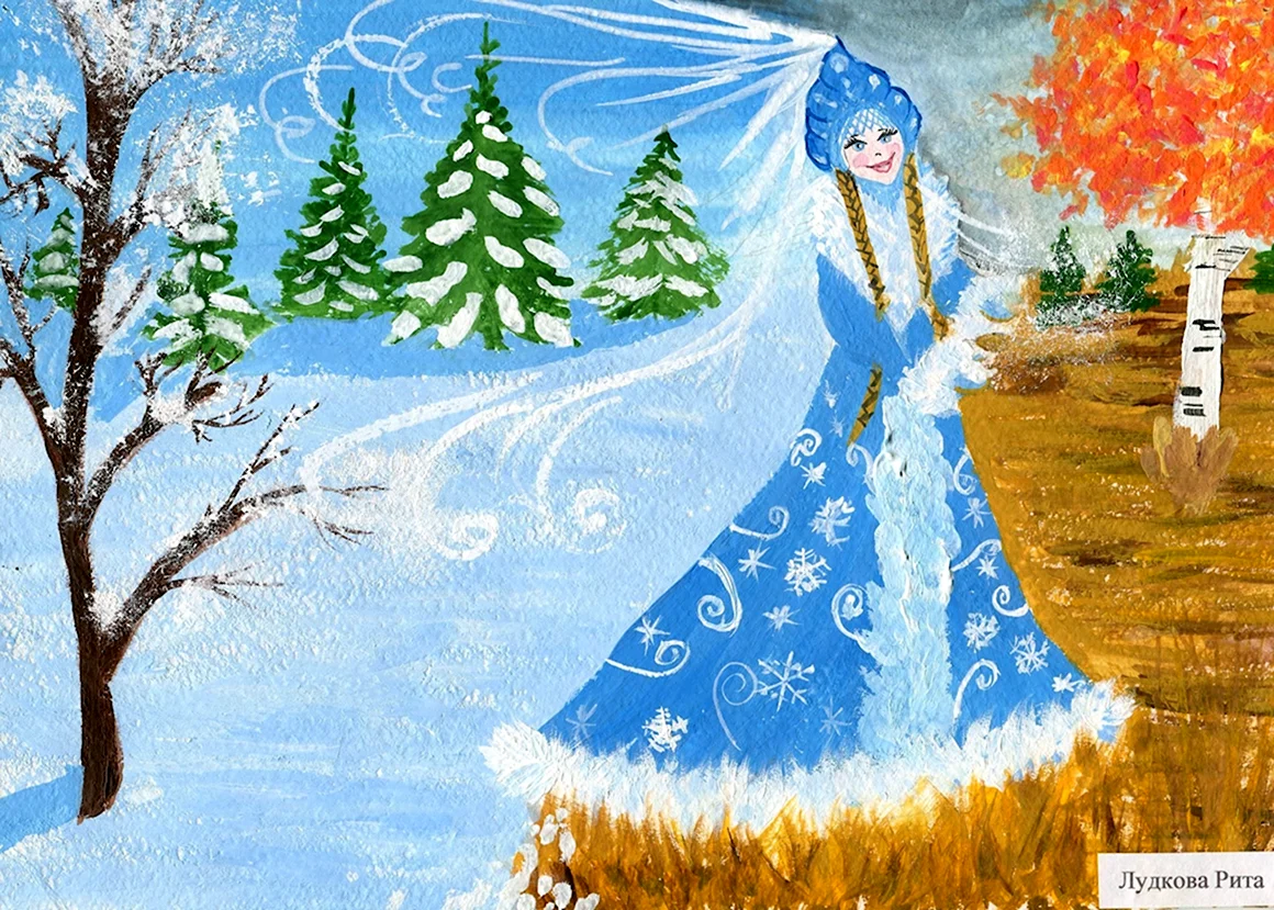 Рисунок на тему Зимушка зима