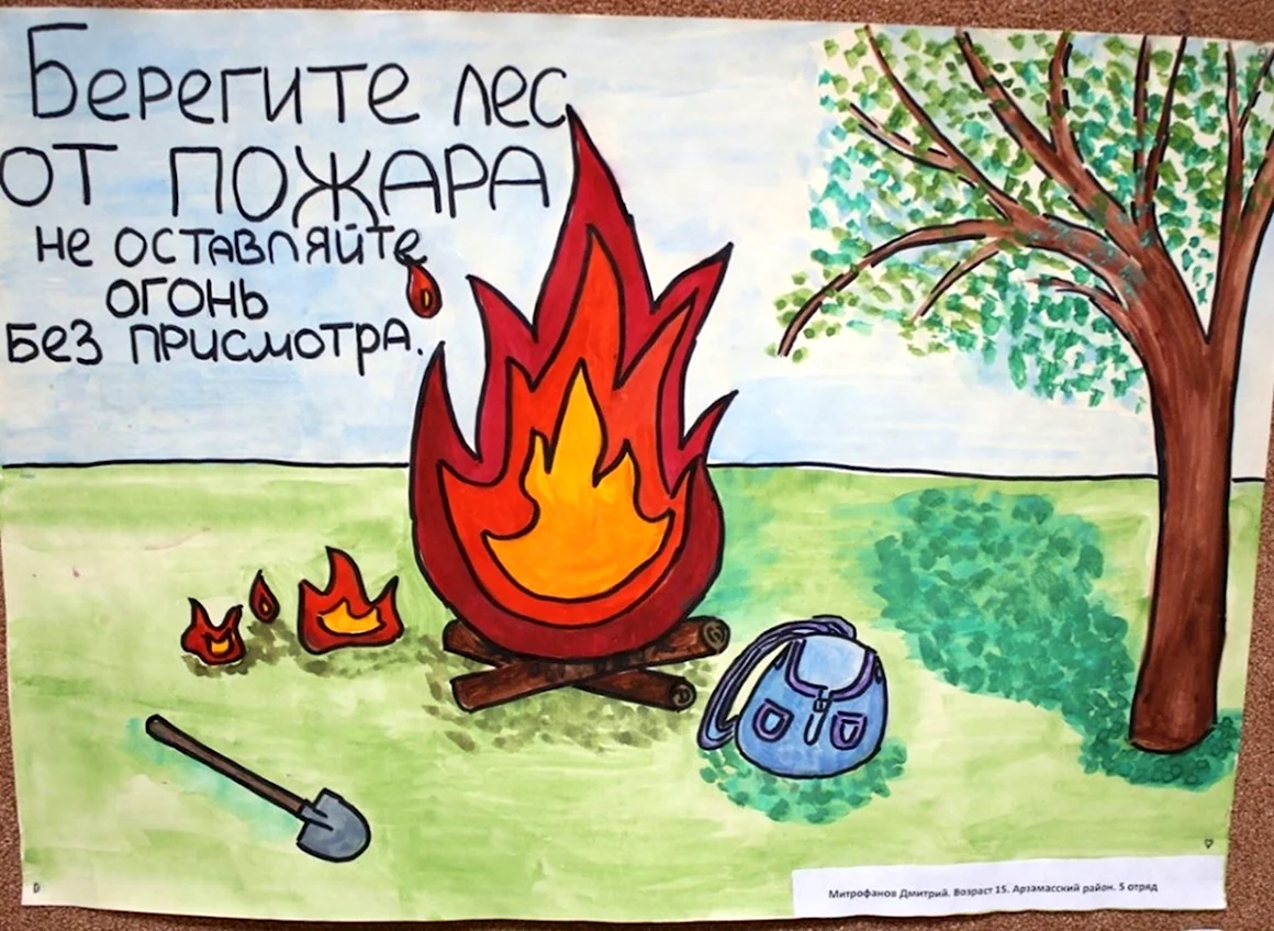 Рисунок по пожарной безопасности