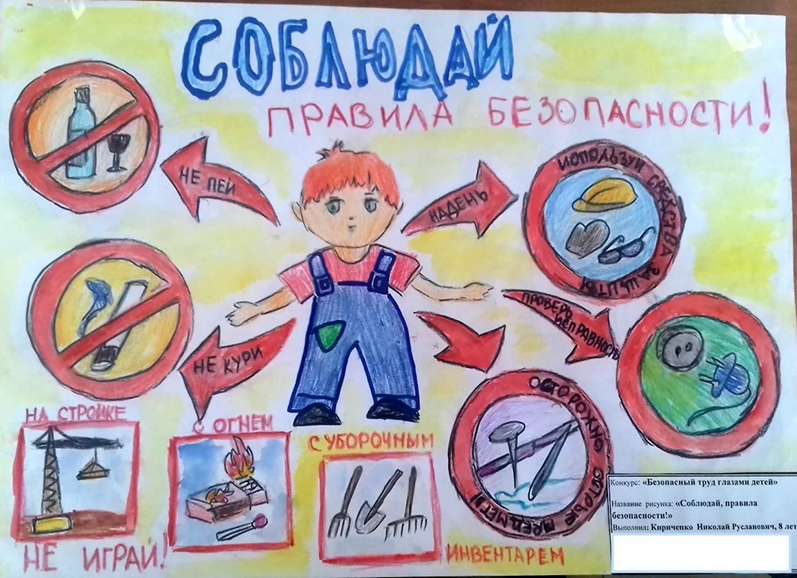 Рисунок по техники безопасности