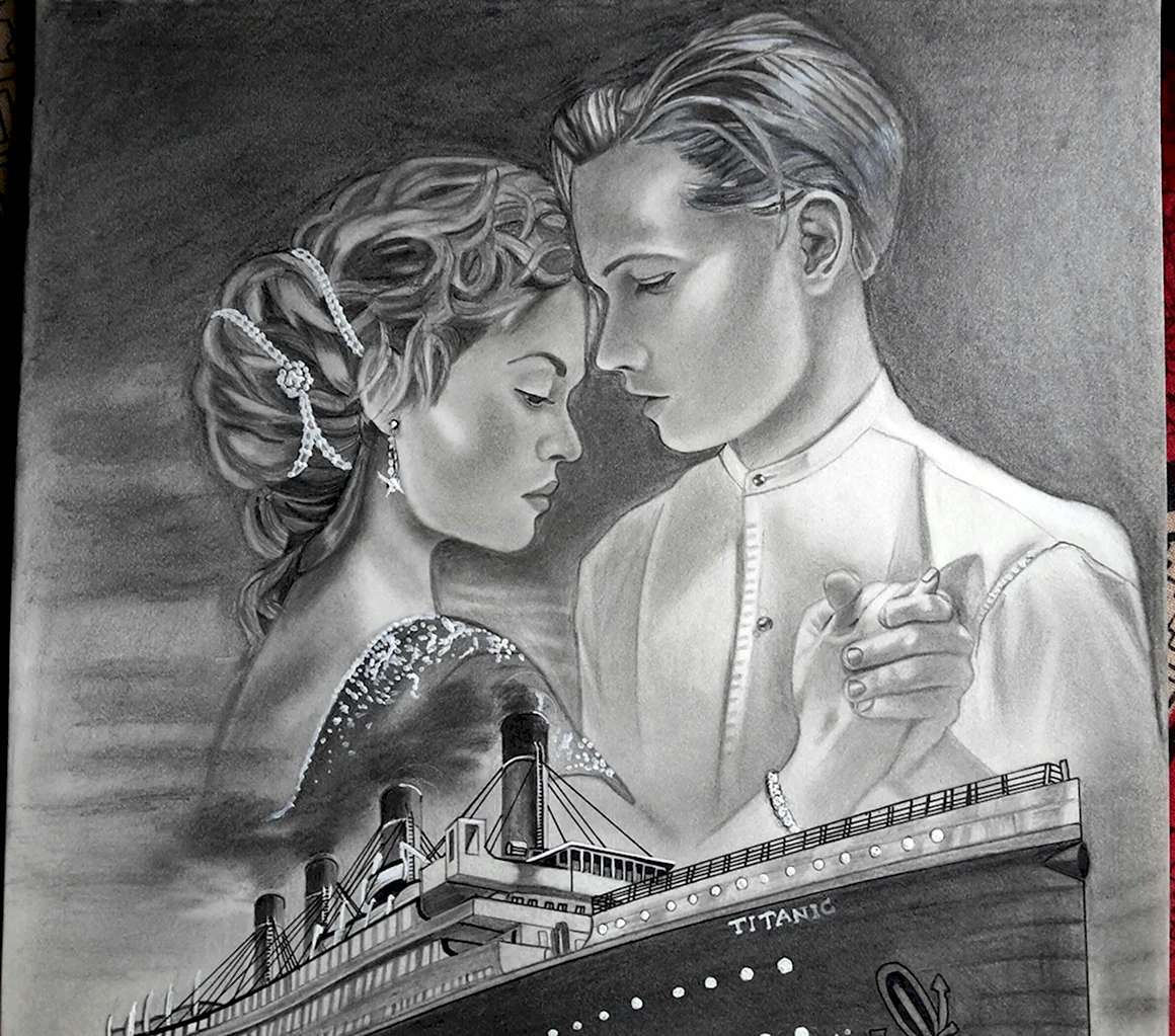 Рисунок Роуз из Титаника