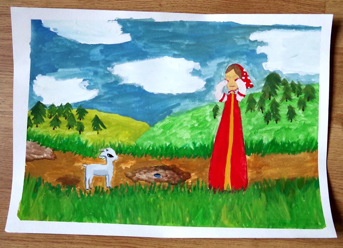 Рисунок сестрица Аленушка и братец Иванушка