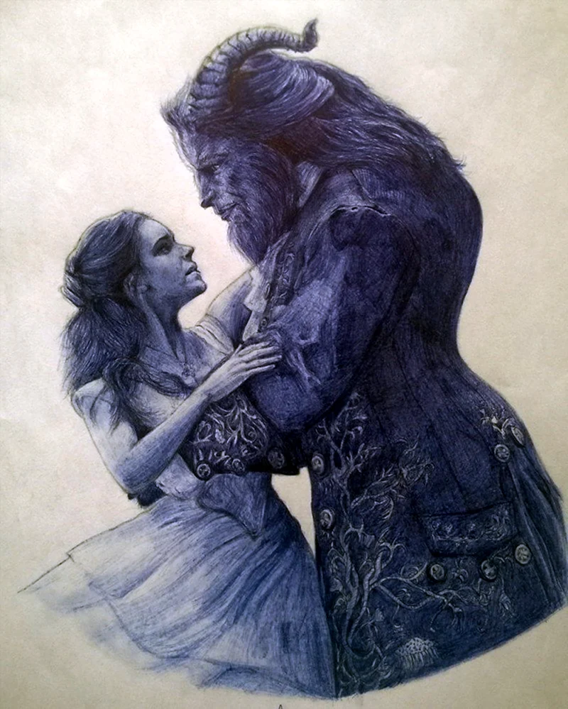 Рисунок шариковой ручкой