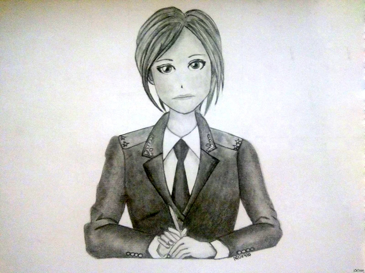 Рисунок учителя карандашом