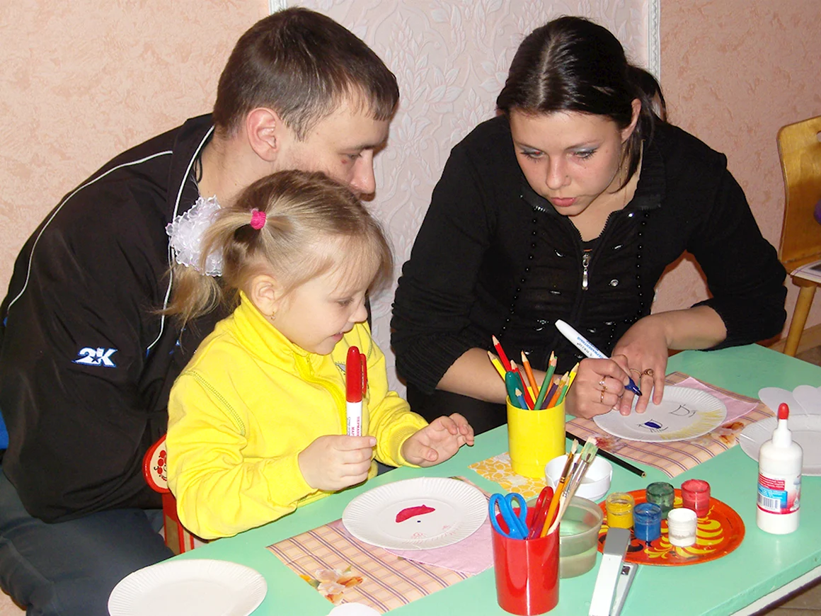 Родители и дети в детском саду