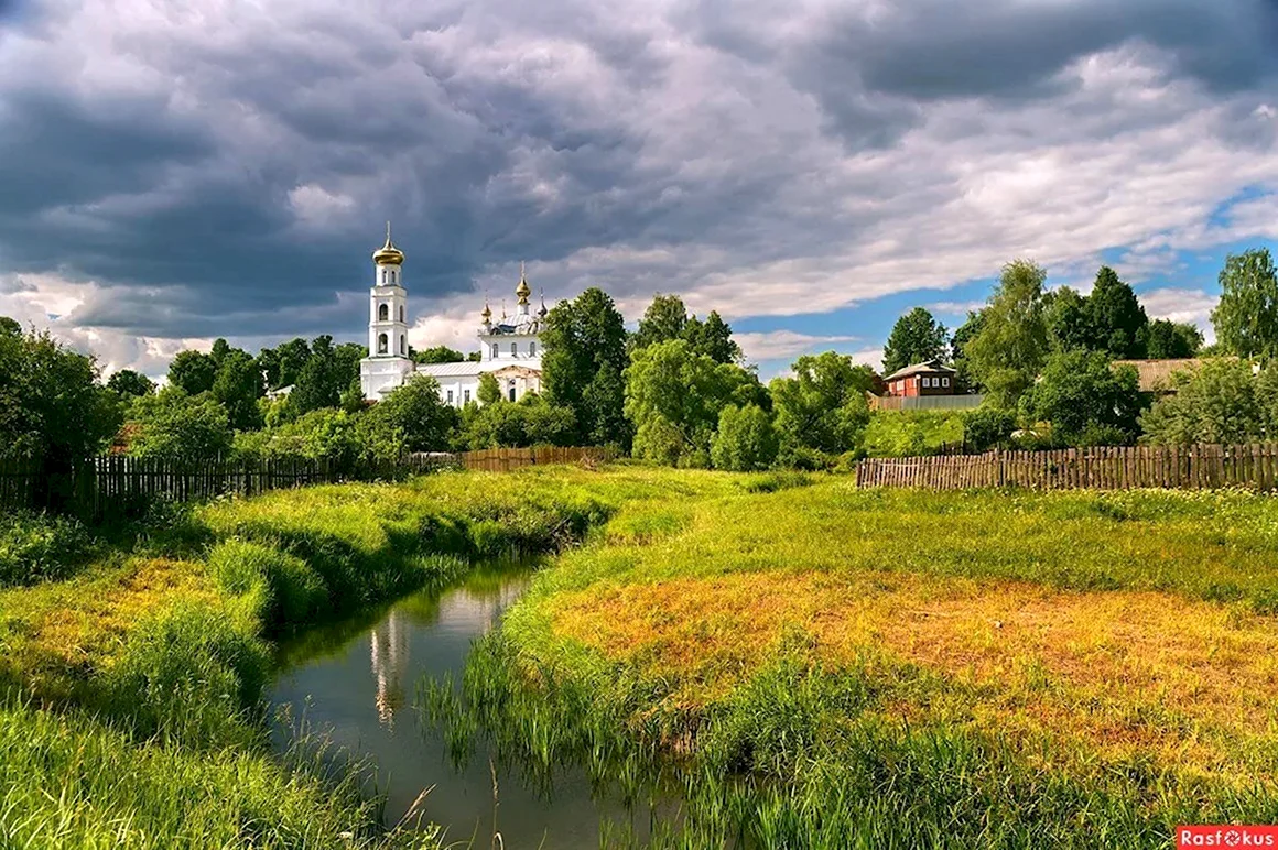 Родные просторы Пушгоры панорама