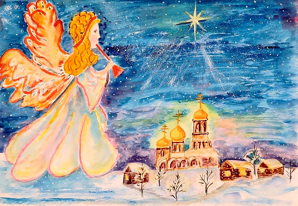 Рождественские рисунки