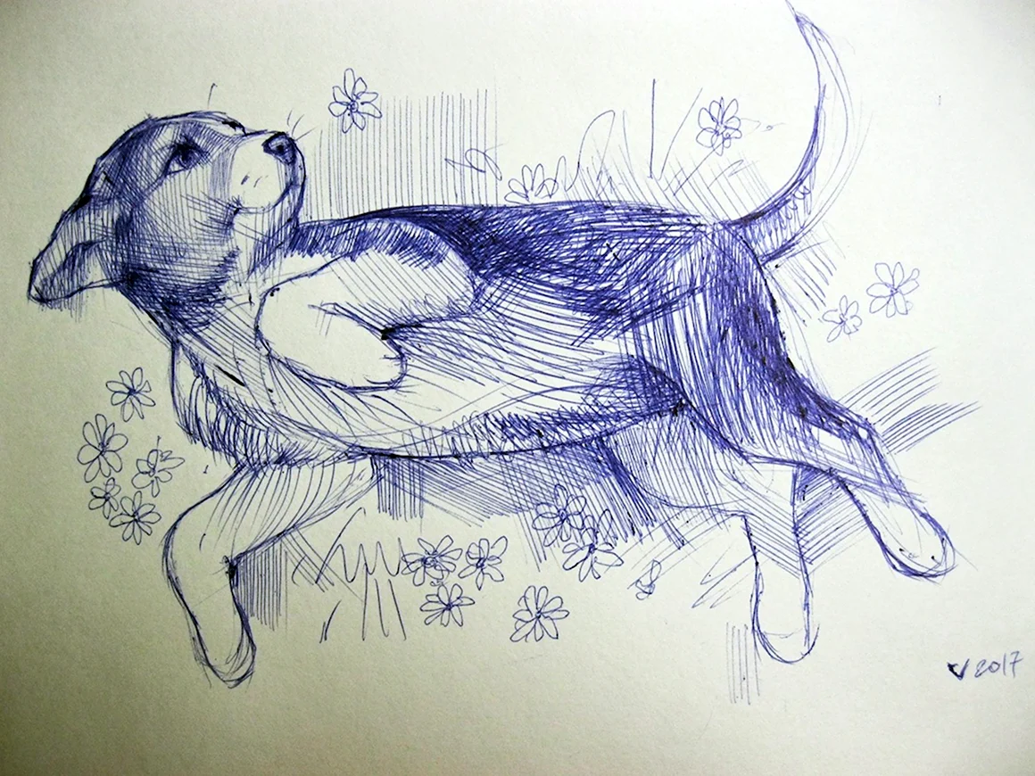 Ручка собака