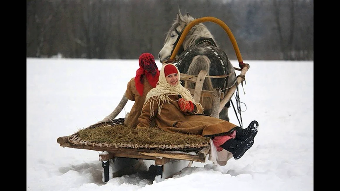 Русские сани для лошади