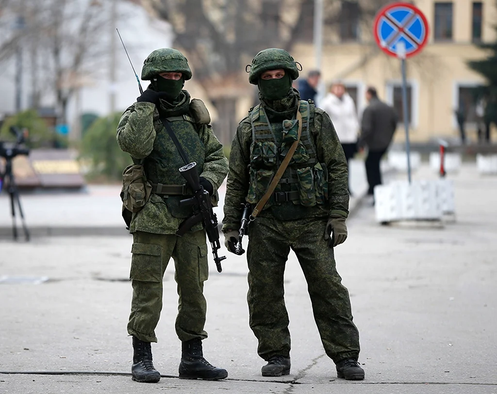 Русские солдаты в Крыму