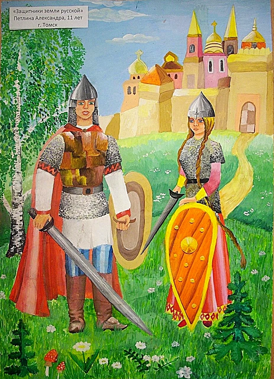 Русский воин богатырь защитник