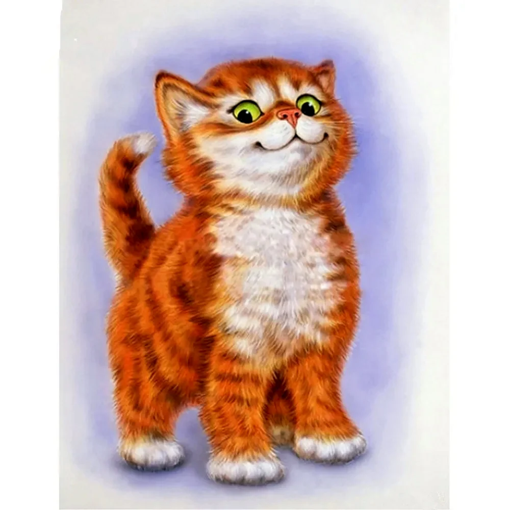 Рыжий кот мультяшный