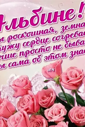 С днём рождения Альбина