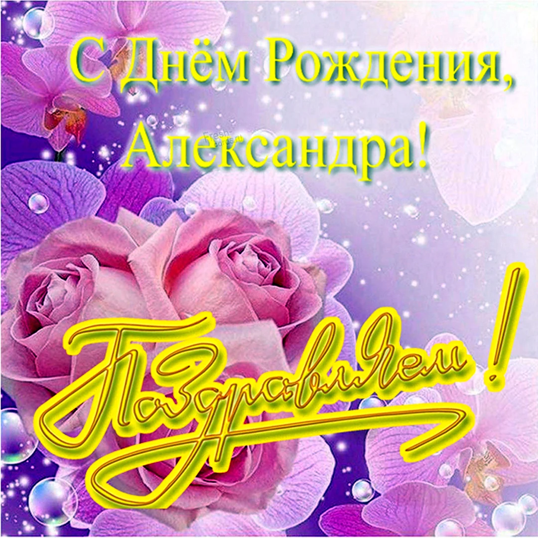 С днём рождения Александра
