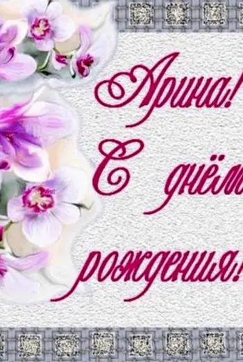 С днём рождения Арина