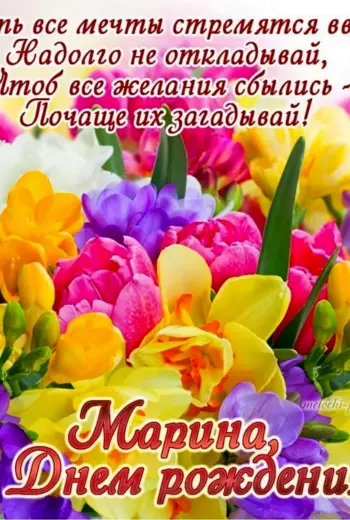 С днём рождения Марина
