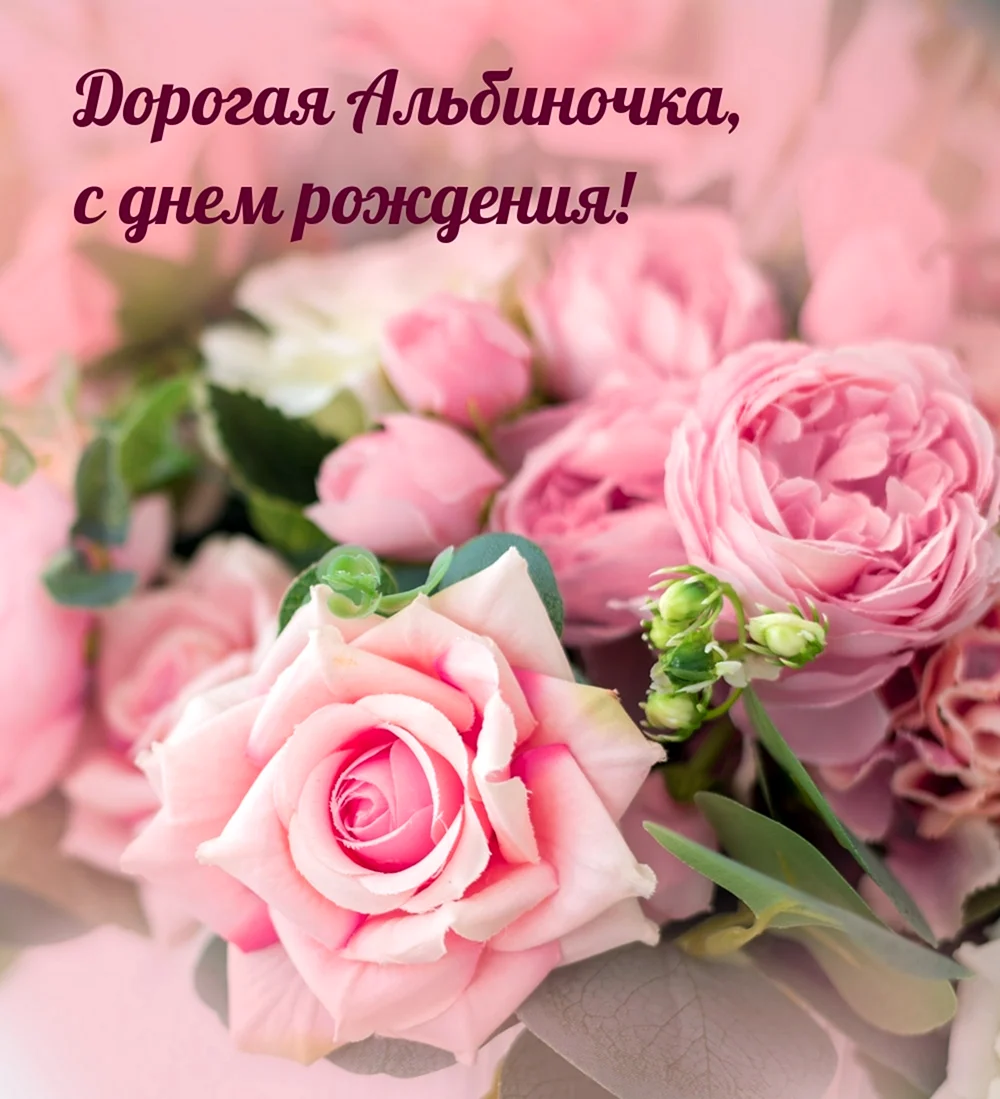 С днём рождения милая Альбиночка