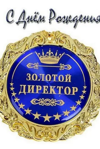 С днём рождения начальнику