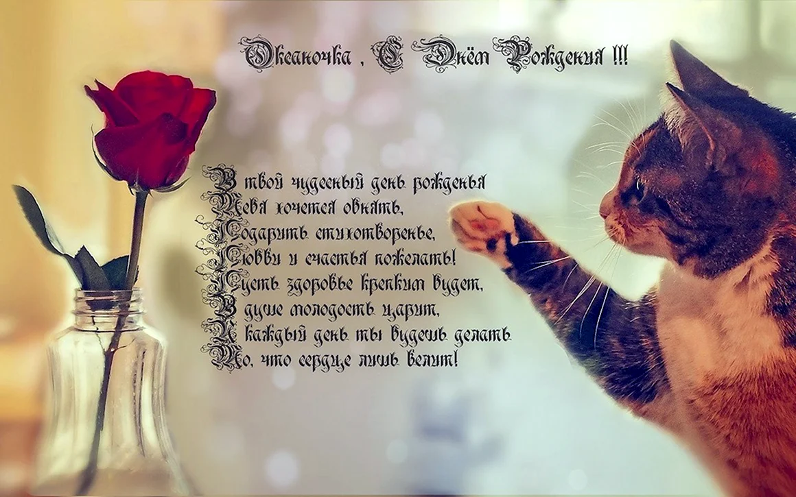 С днём рождения Оксаночка