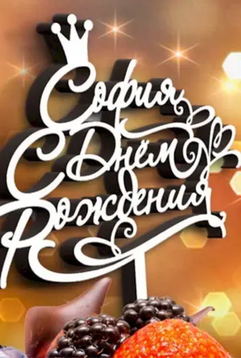 С днём рождения София