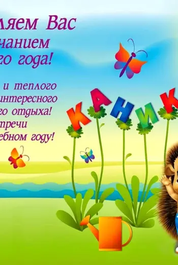 С окончанием учебного года