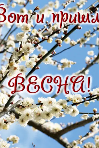 С первым днем весны