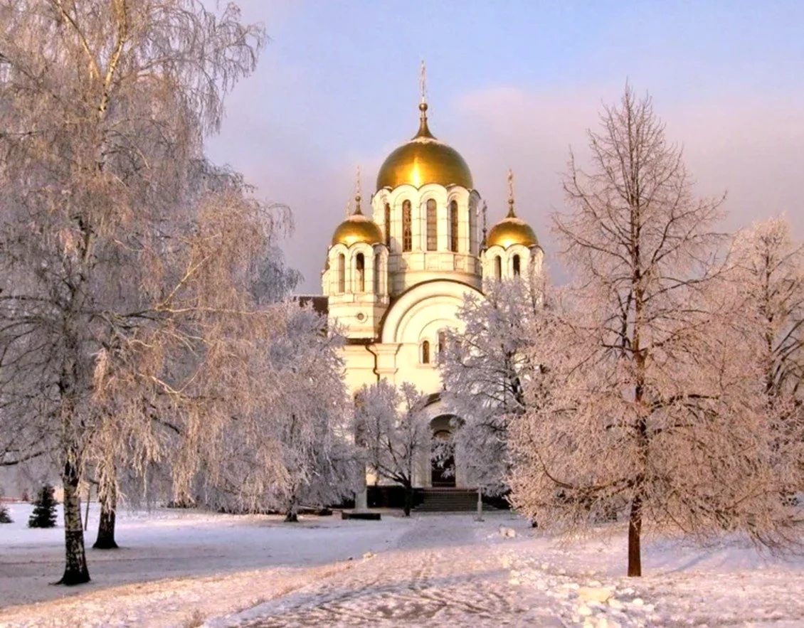 Самара храм зима