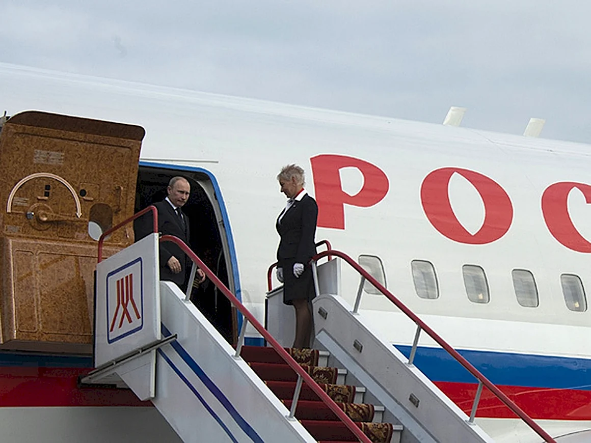 Самолет Владимира Владимировича Путина