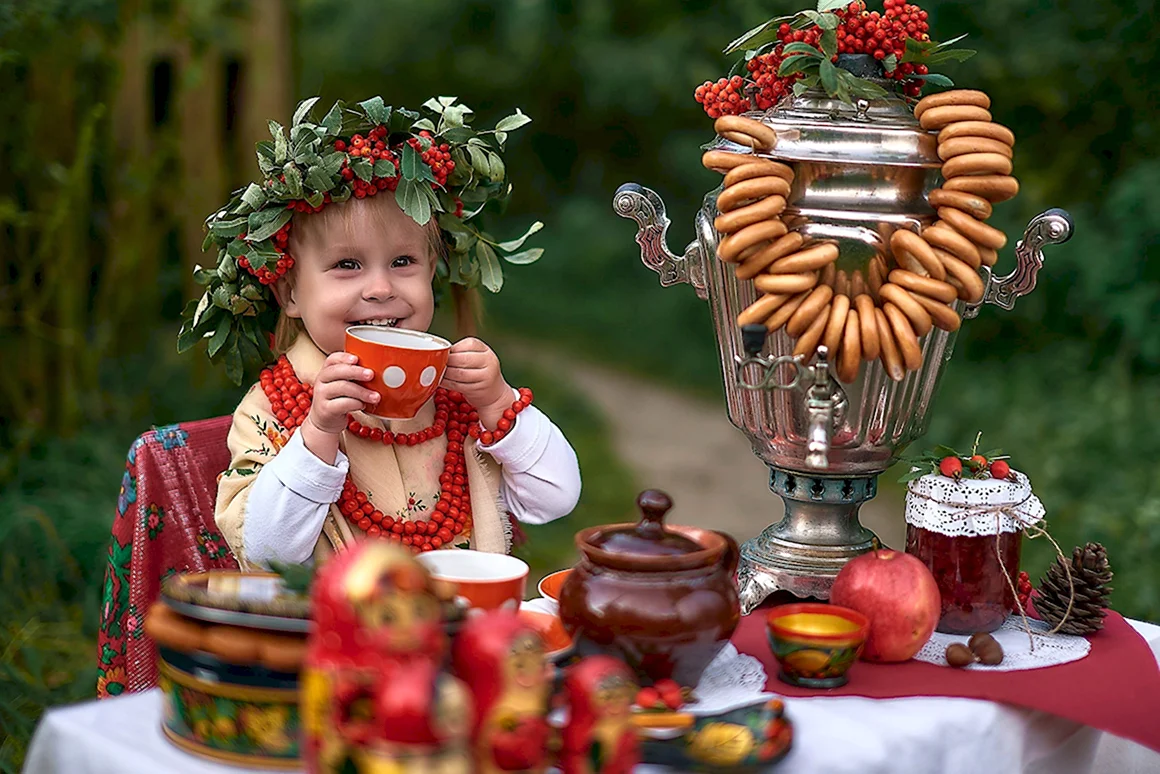Самовар на природе