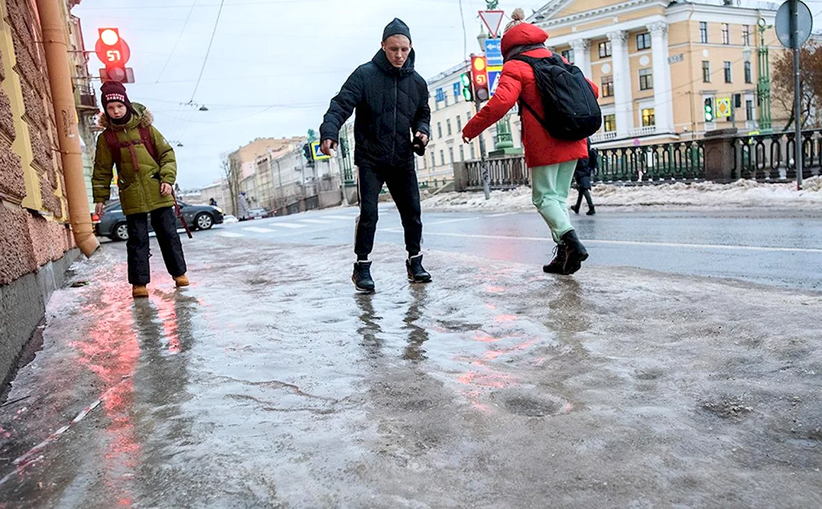 Санкт-Петербург гололед