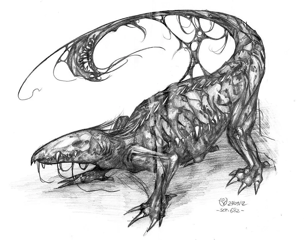 SCP 682 Неуязвимая рептилия