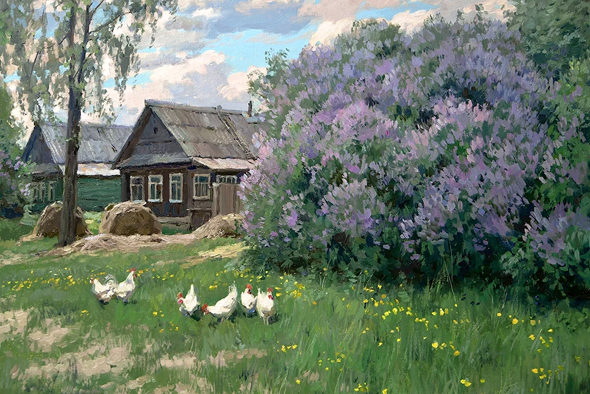 Сельский пейзаж Брусилов Станислав
