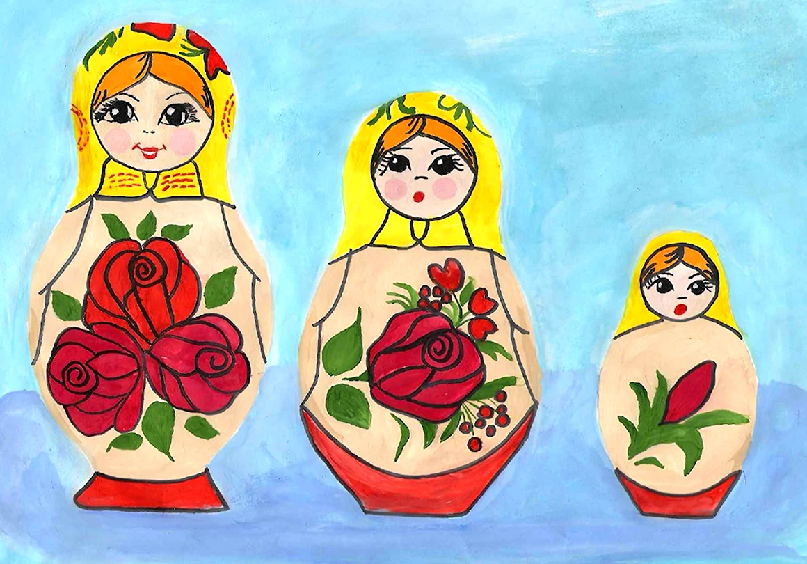 Семеновская Матрешка узоры