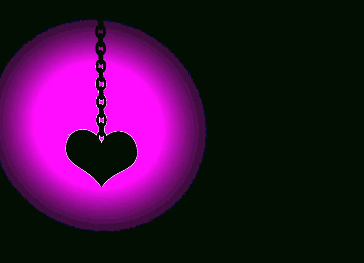 Сердце фиолетовое