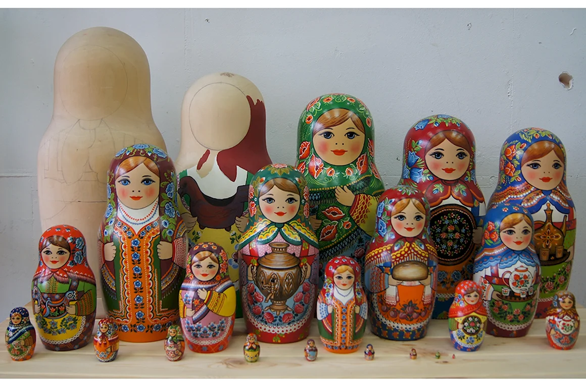 Сергиево Посадская роспись матрешки