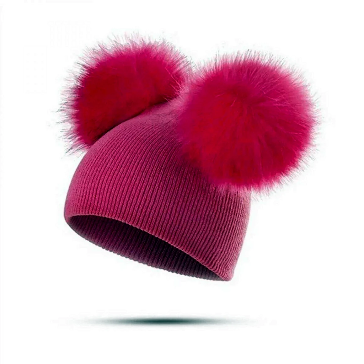 Шапка Beanie зимняя. Pink