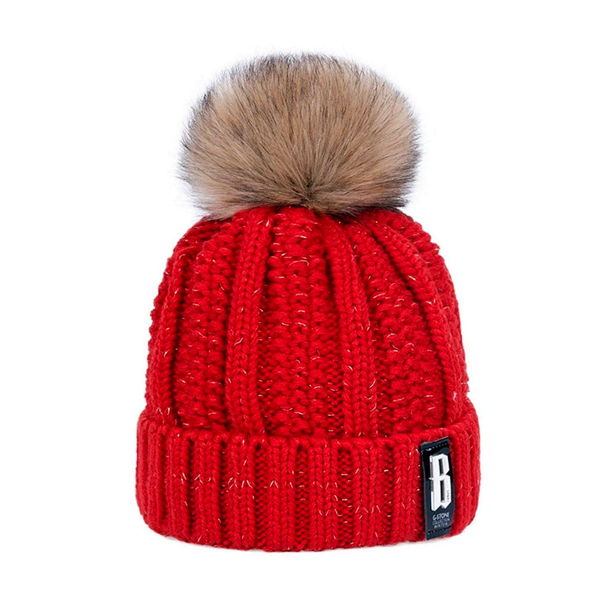 Шапка с помпоном Rage Grey Bobble