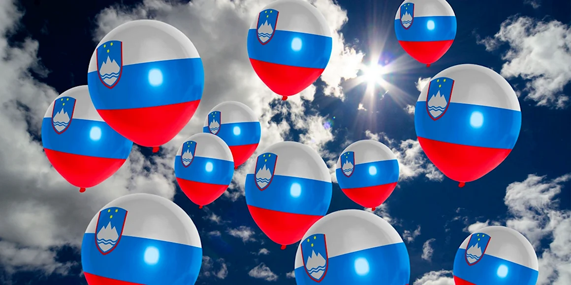 Шарики цвета флага России