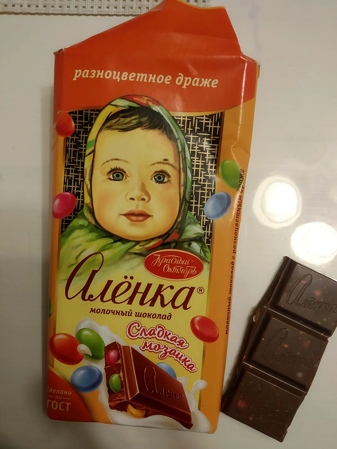 Шоколад Аленка фабрика красный октябрь
