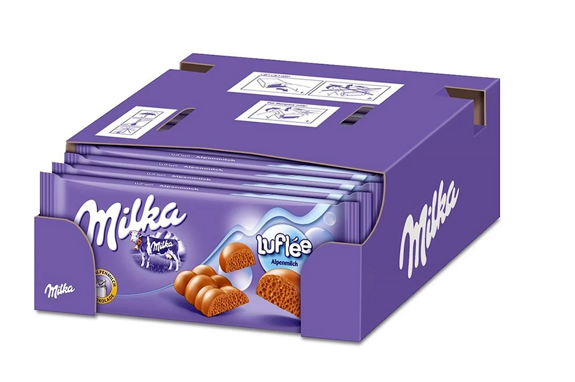 Шоколад Milka молочный пористый 80г
