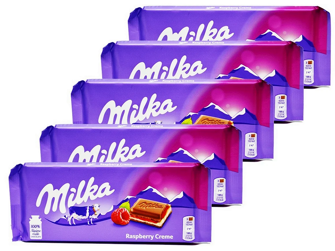 Шоколад Milka Raspberry Cream 100g Германия