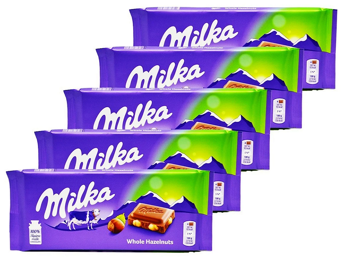 Шоколад Милка whole Hazelnuts
