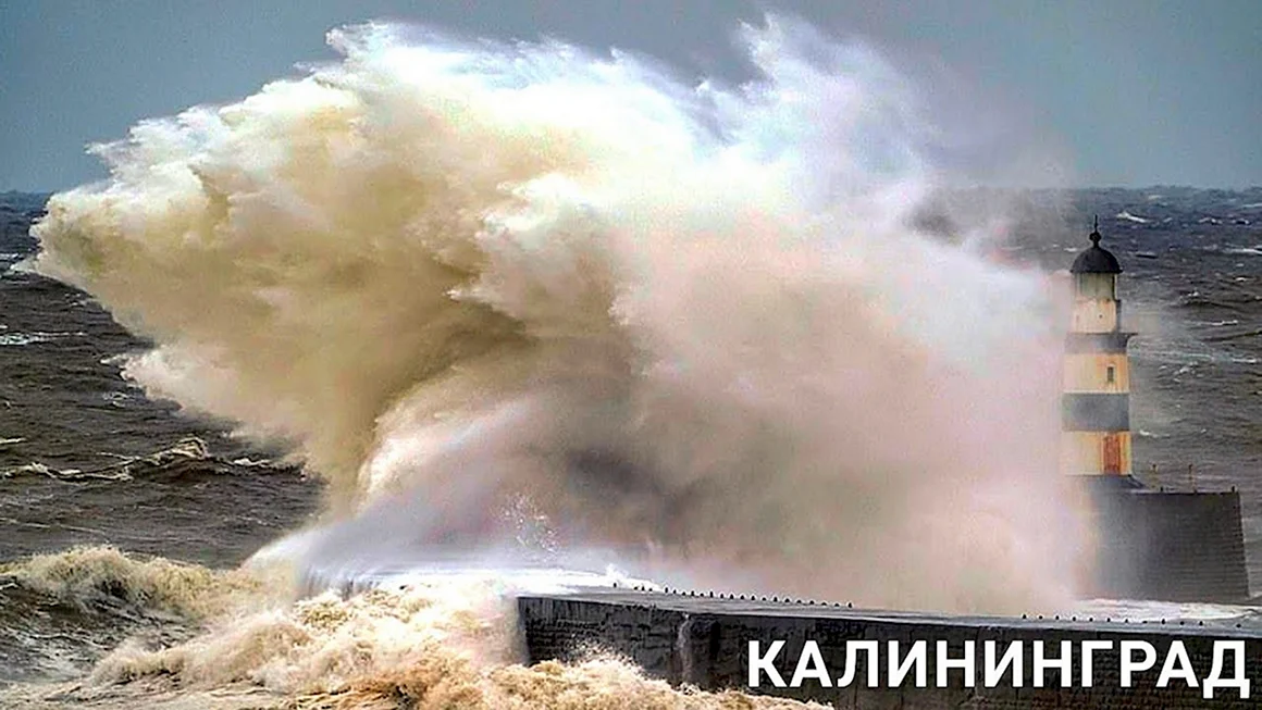 Шторм Калининград 2019
