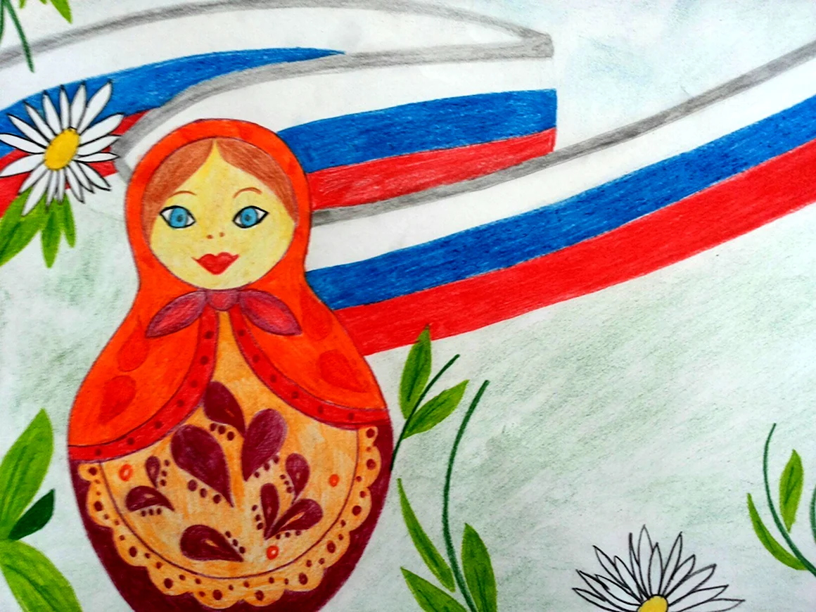 Символы России рисунки
