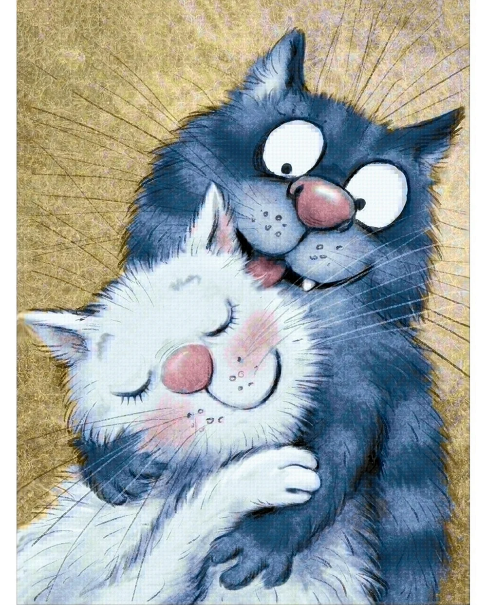 Синие коты Ирины Зенюк любовь