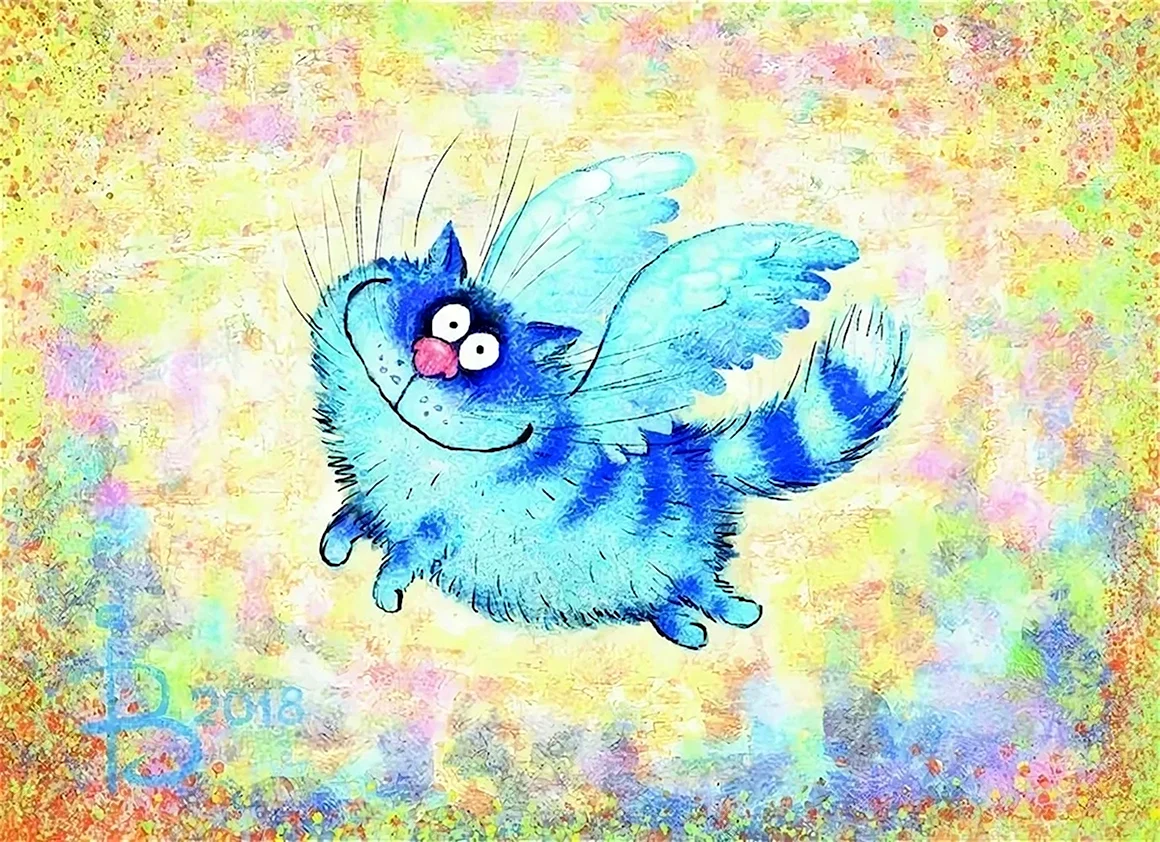 Синие коты художницы Ирины Зенюк